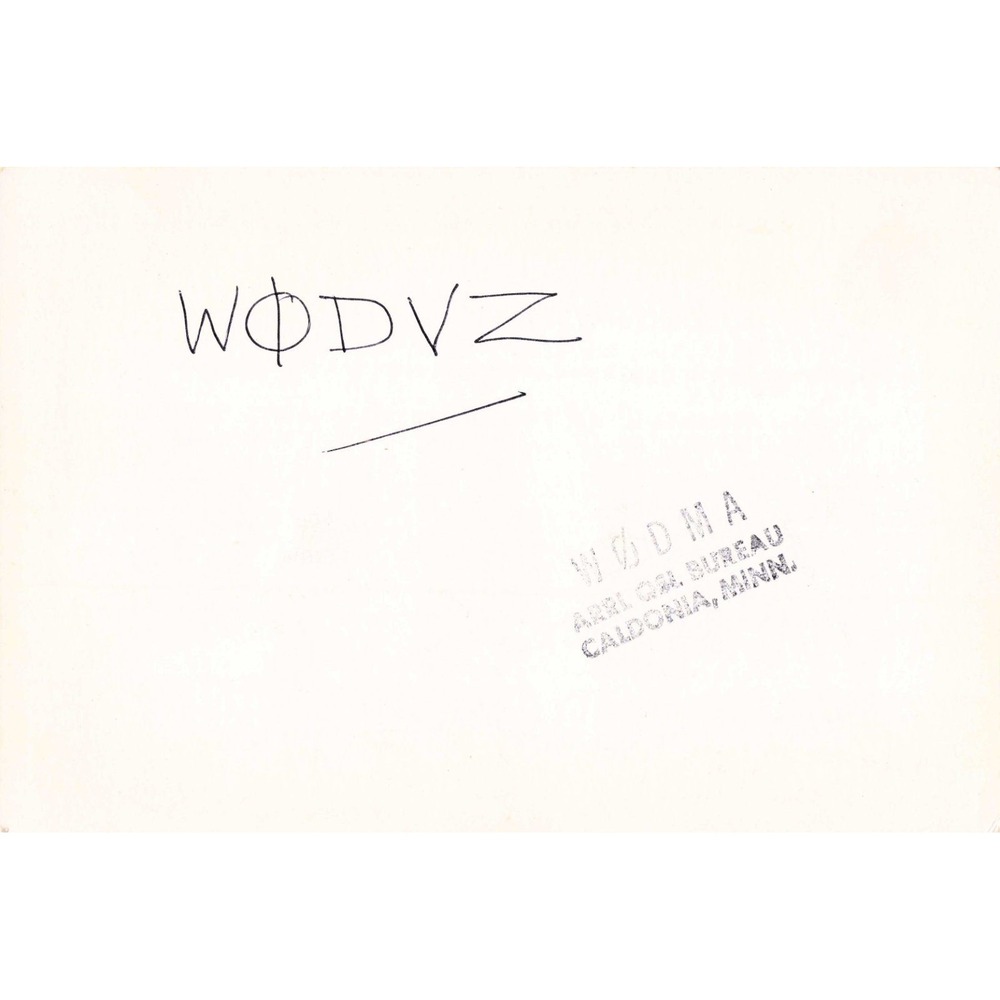 Vintage 1963 QSL Card GM3HMU Renfrew Scotland Ham Radio W0DVZ McIntyre - Picture 2 of 2